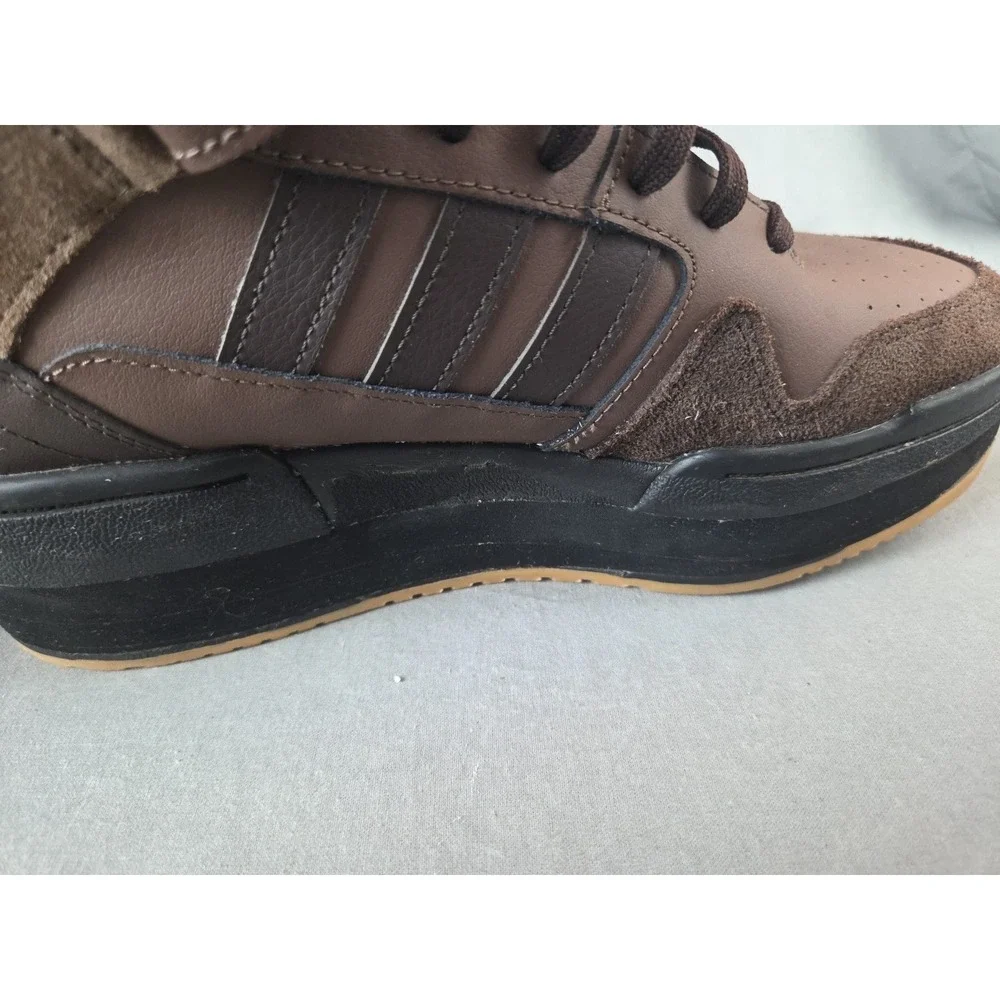 Adidas Forum High 84 Brown Men's 9 Left Has 1 Inch Lift